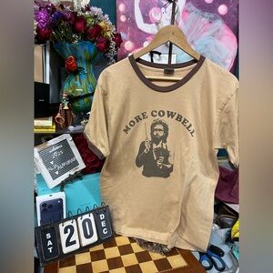 VINTAGE More Cowbell Saturday Night Live Ringer T-Shirt